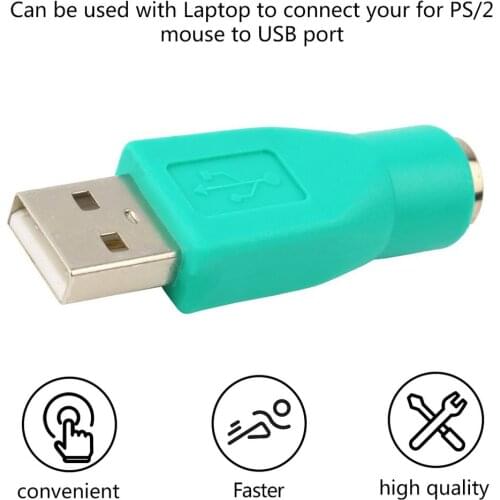 USB Male to for PS/2 Female Adapter Converter Usb connector For PC to for Sony ps2 Keyboard Mouse