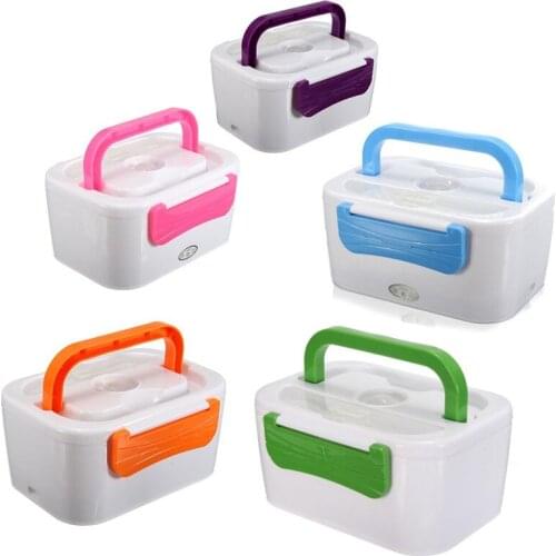 Heated canteen 220V/110V/12V Portable Car Plug Heated Lunch Box Compact Electric Heated Food Warmer Bento canteen Container