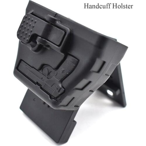 Polymer Handcuff Holster Police Shackle Cover with Adjustable Belt Loop Military Law Enforcement Accessories Handcuff Cuff Pouch