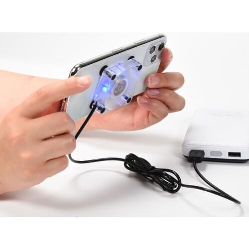 Portable Mini Cooling Fan Game Mobile Phone Cooler USB Powered Cell Phone Radiator Snap-on Cooling Tool For IPhone/Huawei/Xiaomi