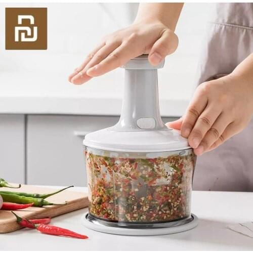 Xiaomi Jordan&Judy Mutlifunction Manual Meat Grinder Kitchen Hand-power Food Chopper Fruit Vegetable Nuts Herbs Garlic Cutter