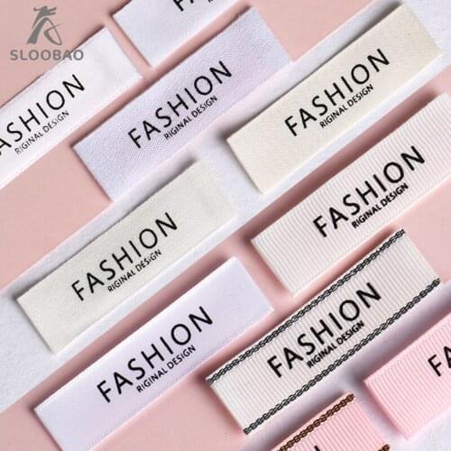 ClothingSpotCollarLabelCustom-madePrintingClothLabelClothesWashingLabelTrademarkManufactureWovenPrintedTagsFreeShipping500PCSLOT