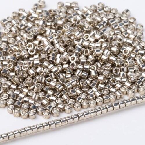 Taidian Miyuki Multiple Colour Metallic Delica Glass Beads 1.6mmx1.3mm Handmade Bracelet Earrings Gifts Exotic Style 3 or 5grams