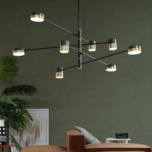 Dining room LED chandelier light luxury modern minimalist dining room chandelier