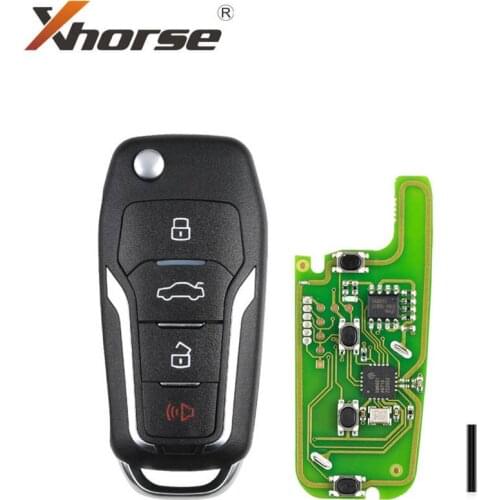 Xhorse XKFO01EN X013 Series Universal Remote Key Fob 4 Button for Ford Type 5PCS
