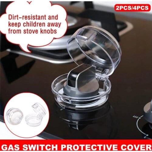 2/4pcs Gas Switch Protection Cover Knob Switch Protector for Kitchen Gas Stoves Drop Shipping