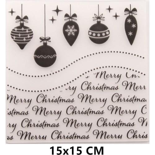 2021 Christmas Ornaments Embossing Folders for File Papers Album Stencils Cards Making Template DIY 3D Scrapbooking Cutting Dies