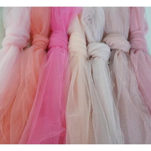 3M / lot 160cm Tulle Mesh Lace Fabric 16 Colors soft lace fabric For Bridal Wedding Fabric DIY Curtain Wedding Decor