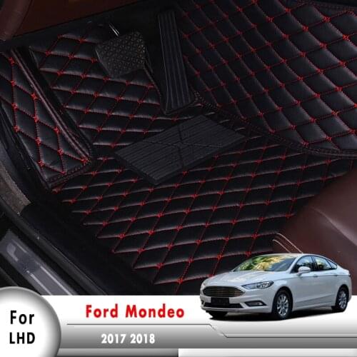 Car Floor Mats For Ford Fusion Mondeo 2017 2018 2019 2020 Customized Carpet Waterproof Anti-dirty Floor Rug Exterior Accessory