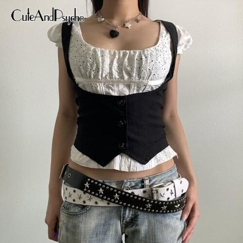 Женские короткие жилеты Cuteandpsycho China At AliExpress