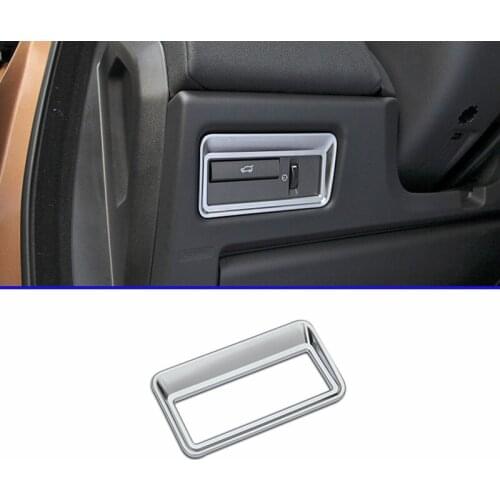 For Land Rover Range Rover Sport Evoque Vogue Chrome Interior Rear door Trunk Switch Button Panel Cover Trim Frame Decoration