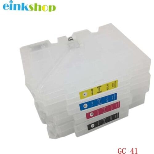 Einkshop GC41 Refillable Ink Cartridge For Ricoh GC41 With Chip for Ricoh SG2100N SG3100 SG3100SNW SG3110DNW SG3110DN SG3110SFNW