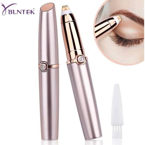 YBLNTEK Electric Eyebrow Trimmer Painless Eye Brow Epilator Mini Shaver Razors with Light Lip Facial Hair Remover for Women