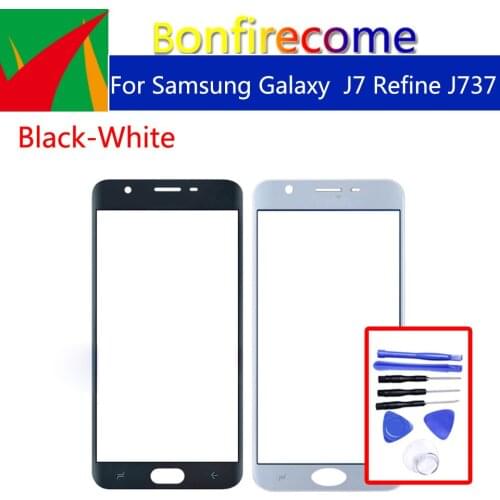 J737 For Samsung Galaxy J7 Refine J737 J737P J737V J737A SM-J737A Front Outer Glass Touch Screen Lens Replacement 5.5"