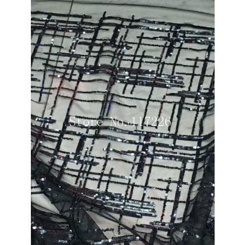 JRB-101917 sequins Embroidered African Guipure French Lace Fabric