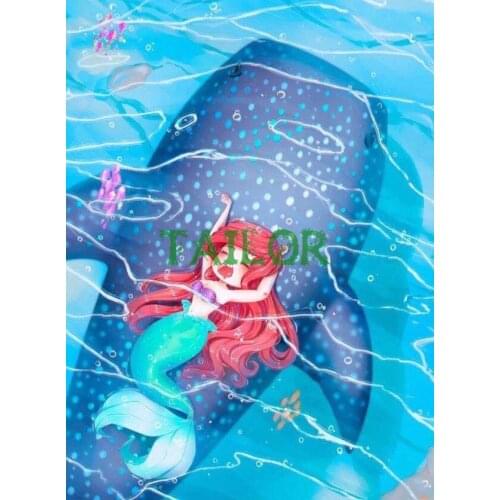 Wall stickers Cuadros 5D diamond painting kit set Full square Cross stitch haft diamentowy tools animal fish Mosaic art Mermaid