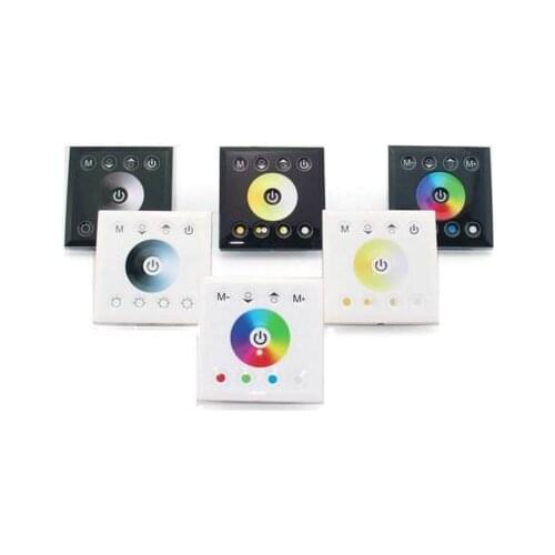 Wall-Mounted Touch Panel/Color Temperature/WIFI Controller Dimmer Switch for RGB RGBW LED Strip light 12V-24V