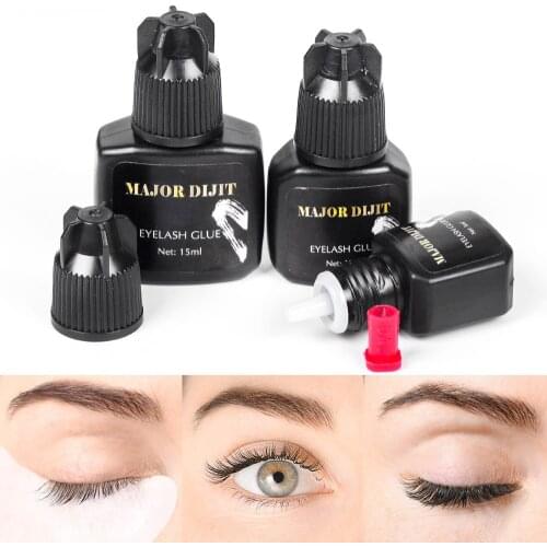 New 5/10/15ML Eyelashes Extension Glue Fast Drying Lashes Grafting Glue Practice Extension Tool