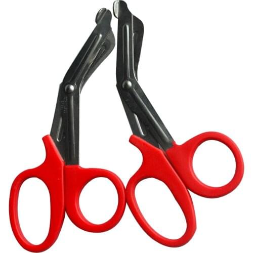 Wholesale 100 pcs 7.08 Inch EMT First Aid Sewing Scissors Nippers UShape Clippers Stainless Steel Embroidery craft Scissors