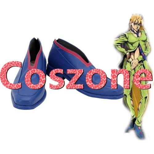 JoJos Bizarre Adventure Golden Wind Pannacotta Fugo Cosplay Shoes Boots Halloween Cosplay Costume Accessories