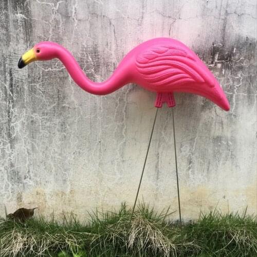 Pink Flamingo Yard Garden 3 Types Lifelike Plastic Lawn Balcony Decor Lifelike Animal Ornaments Wedding Decoration