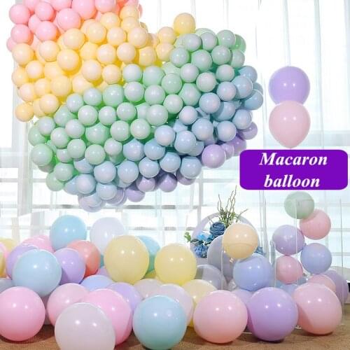 10/100Pcs 10inch 2.2g Macaron Latex Matte Balloons DIY Happy Birthday Party Wedding Christmas Childrens Day Decoration Balloon