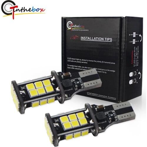 Error Free W16W T15 LED Bulbs Fits Toyota Rav4 Camry Civic Mondeo Bright White Xenon T15 LED Globe Backup Reverse Light 12V