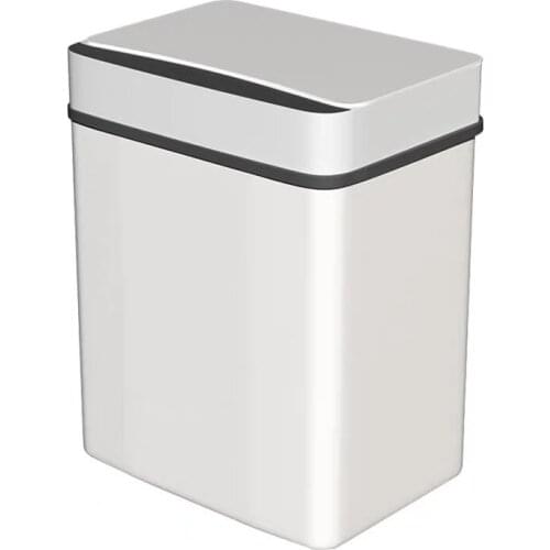 15L Intelligent Trash Can Touchless Induction Motion Kitchen Trash Bin Wide Opening Eco-friendly Waste Garbage Bin