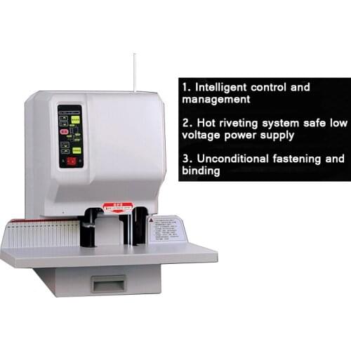 Financial Book Binding Machine Electric Riveting Tube Binding Machine File Binding Machine Intelligent Pressure Riveting