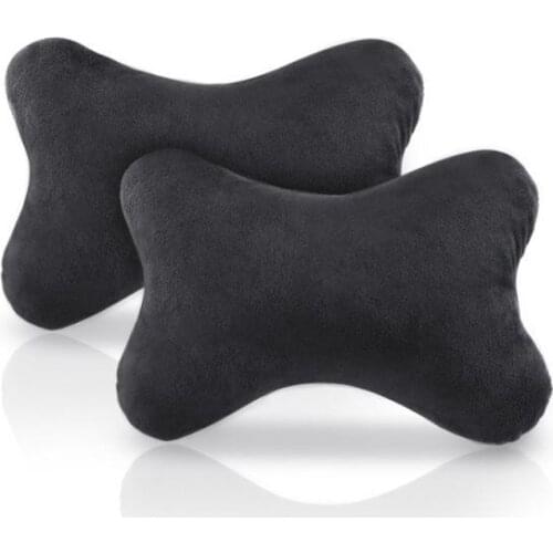 1pcs Car Cotton Flannel Neck Pillow for VW Audi Mercedes Honda Mazda Toyota Lexus RENAULT BMW