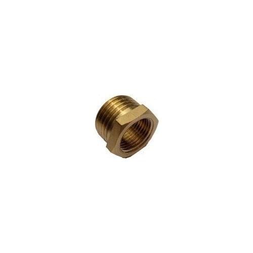 10pcs/lot Bathroom Brass Hex Nipple Pipe Reducing joint 1/2" Male x 3/8" Female Faucet thicken metal Reducer Connector Union