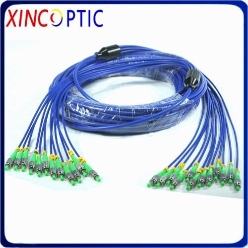 12Cores 7M SM Armored Patch Cord 12 core 7Meters Singlemode G652D/G657A PVC Jacket SC LC FC 12 fiber Optical Fiber Jumper Cable