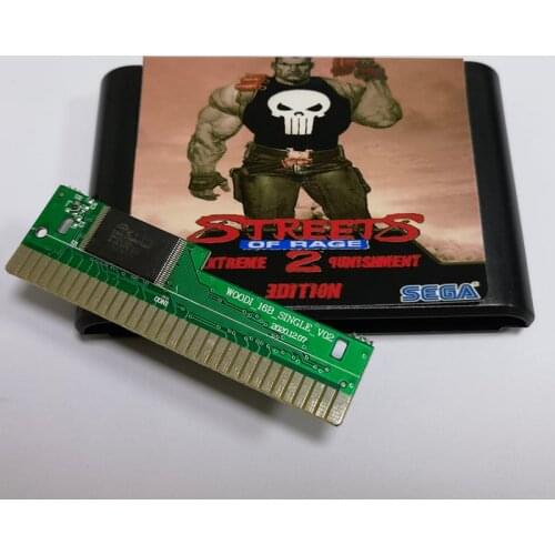 Streets Of Rage 2 Extreme Punishment Edition 16 Bit MD Game Card Sega Mega Drive Genesis
