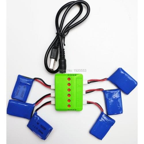 3.7V 200mAh Lipo Lithium Battery Spare Parts For Syma X4 X11 X13 RC Remote Control Plane Aircraft 30x20x7mm