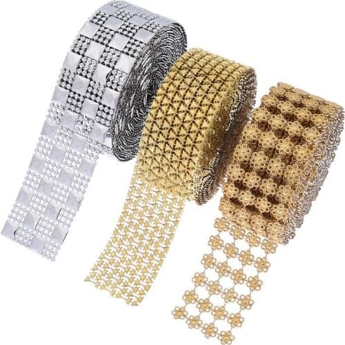 5yards/lot Christmas Hollow Mesh Imitation Drill Ribbon for DIY Crafts Clothing Accessories Party Home Decor Bouquet Wrapping