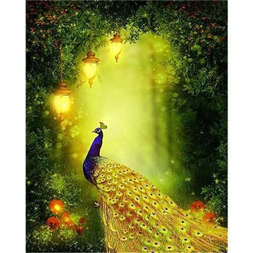5D DIY Diamond Painting Forest Peacock Diamond Embroidery Diamond Mosaic Cross Stitch Full Rhinestone Gift Diamond Decorative