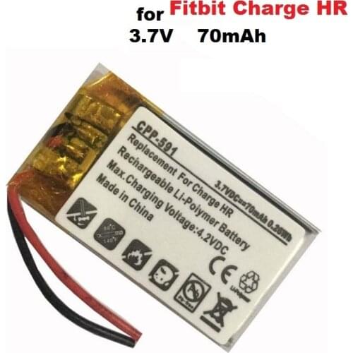 Lssp031420ab Battery for Fitbit Charge HR Smartwatch Rechargeable Batteries Pack Replacement New Li-Po 70mAh Smartband Bateria