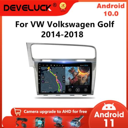 Android 9.0 4G Multimedia Video 2 Din Car Radio for VW Volkswagen Golf 7 VII 2014-2018 GPS Navigation Split Screen With CANBUS