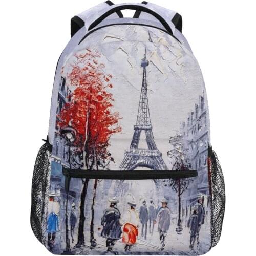 ALAZA Large School Bags Backpacks for women girls oil painting Backpack Student College school book bags for teenage girls kids