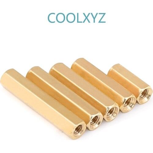 Double way hexagon copper stud m2m2.5 isolating stud nut stud hollow case main board computer board stud copper stud 25Pcs