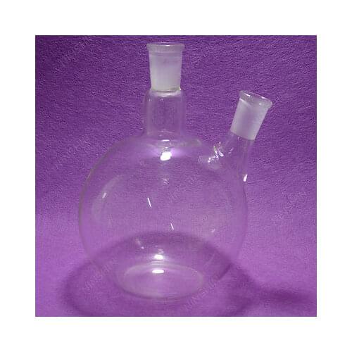 Flat Bottom Flask,2000ML,2 Neck,24/40,Two Neck,2L,lab glassware Flask