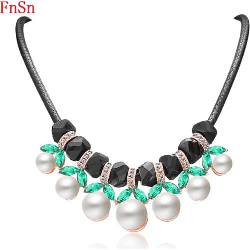 Женские ожерелья из жемчуга FnSn China At AliExpress