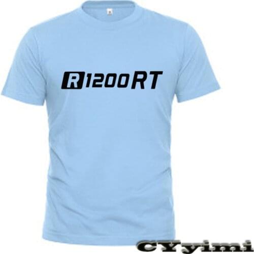 For BMW R1200RT T Shirt Men New LOGO T-shirt 100% Cotton Summer Short Sleeve Round Neck Tees Male