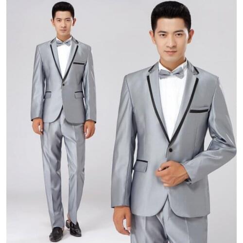 Khaki white black wedding dress 2020 new arrival men slim fit wedding suits for men latest coat pant designs suit + pant + tie