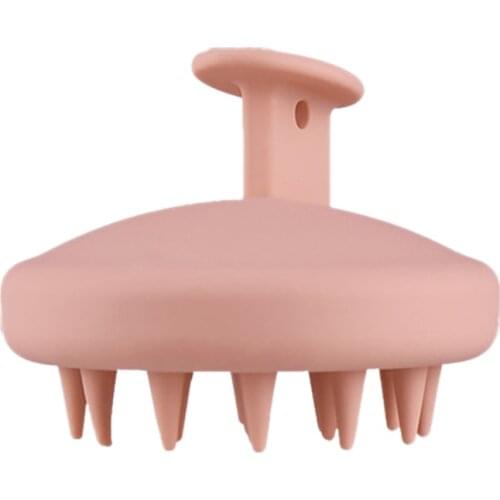 Round Scalp Massager Shampoo Brush with Soft Silicone Head Massager Exfoliator for Women Men or Pets