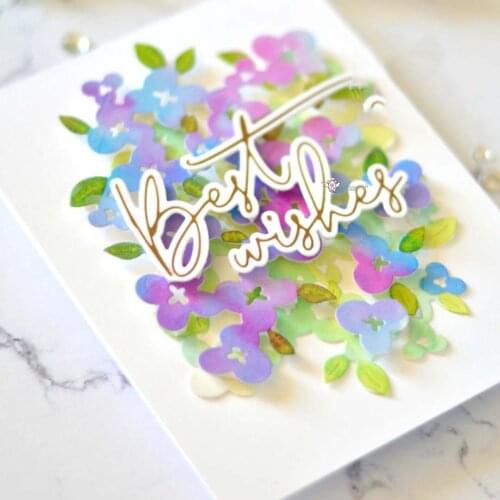 Mmao Crafts Metal Steel Cutting Dies Flower cluster background Stencil For DIY Scrapbooking Paper/photo Cards Embossing Dies