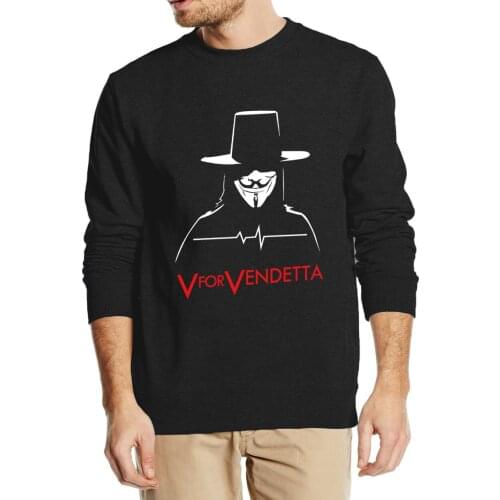V for Vendetta men sweatshirt 2019 new autumn winter style male hoodies cool streetwear fleece casual hip hop brand clothing