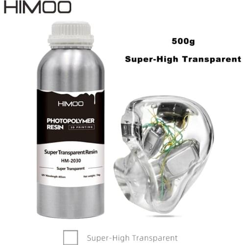 Himoo High Transparent Anti- Yellowing for Resin 3D Printer Kit Phrozen Elegoo Glass Headphone Earphone Goggles Impressora Resin
