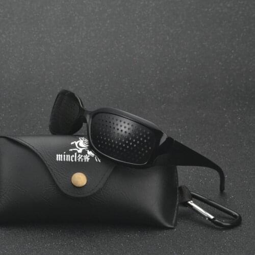 2019 new Pinhole Glasses Anti Fatigue Hallow Sunglasses Small Hole Anti Myopia Eyewear High Quality Plastic Dropshipping FML