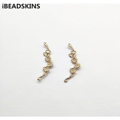New arrival! 41x9mm Leaves shape Connectors Copper Jewelry Accessories for Earrings parts,Accessories,hand Made Jewelry DIY